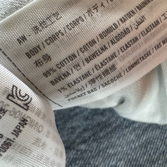 Abercrombie jeans 90s straight leg mid rise Size 35 / 20 new with tags - Picture 10 of 15